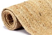 Handmade Rug Jute Natural