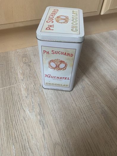 Vintage Chocolat Ph. Suchard Neuchatel Tin