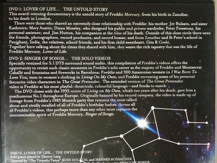 Freddie Murcury [2006] Lover Of Life, Singer Of Songs [Music 2xDVD]