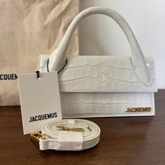 Brand New Jacquemus Le Chiquito Long Croc-Embossed Leather Bag
