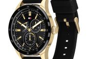 Tommy Hilfiger Men's Black Silicone Strap Watch