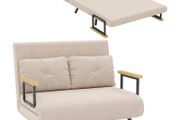 Sleeper Sofa 2 Seater Sofa Velvet Sofa, Sleeper Function, incl. 2 Pillows