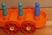 Vintage 1970s Toy Cars with Peg Figures