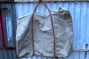 Antique British Navy canvas bag