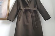 Warehouse Khaki Green Coat Size Uk 10
