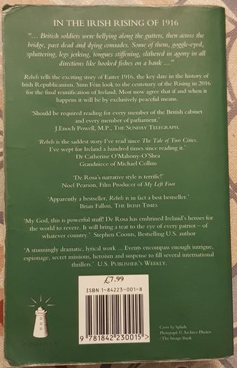 Rebels: The Irish Rising Of 1916 by Peter de Rosa