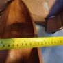 Carved  Wood Boat Tray or Centerpiece divided to 2 halfs. Image 3
