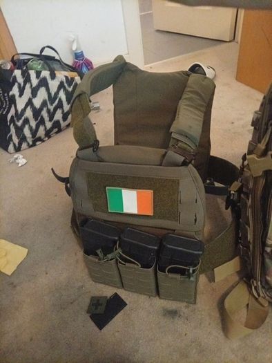 military airsoft bag and armour