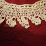 antique  Irish handmade  crochet  lace  collar Image 2