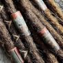 Set of Four Jumbo Naturally Patinated Copper Dreadlock Beads Hair Accessorys Image 2