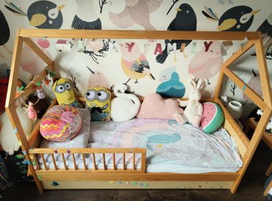 Wooden house-style bed