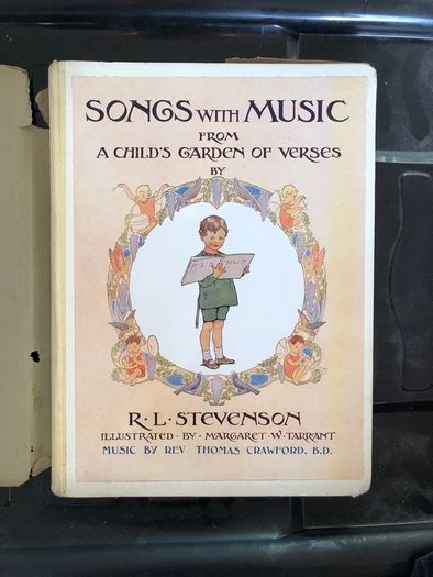 Antique Book Songs with Music from A Child's Garden of Verses by Robert Louis Stevenson