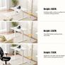Electric Standing Desk 80x60 cm Low Height 48-75 cm, Height Adjustable Desk with Wheels & Hooks, Stand Up Desk with Memory Handset for Home Office, White Image 5