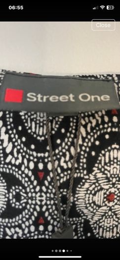 dress Bnwt streetone black print dress size 12