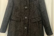 Barbara Lebek Coat - Size 12 - Elegant - Animal Texture