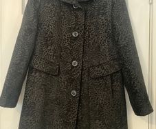 Barbara Lebek Coat - Size 12 - Elegant - Animal Texture