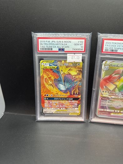 Moltres & Zapdos & Articuno Gx 102/173 Psa 10 | Lugia Vstar 202/195 Psa 10 Pokemon Cards