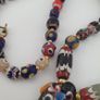 Antique Venetian Style Mix Glass & Old Face Glass Pendant Necklace Image 2