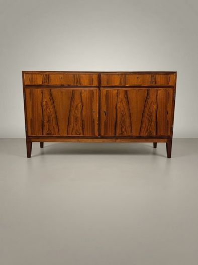 Mid Century Danish Rosewood Sideboard, Model 5, by Gunni Omann for Omann Jun Mobelfabrik