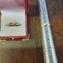 9ct wedding ring and diamond engagement ring Image 3