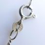 Victorian Sterling Silver 925 Triple Spinning Fob Pendant with  Chain (Onyx Agate Carnelian Spinning Fob) length 19" - 5g Image 9