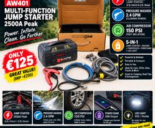 LOKITHOR AW401 2500A Jump Starter & Pressure Washer 150 PSI
