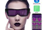 Bluetooth LED Glowing Light Up Flashing Party Glasses Magic Luminous App Control For Halloween Christmas