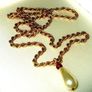 Vintage Hallmarked 'Rope' Chain & Teardrop Pendant Image 9