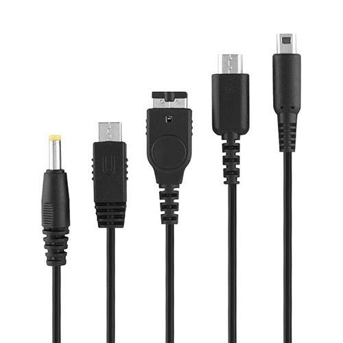5 In 1 Usb Charging Cable For Nintendo Gba Sp Wii U 3ds Ds Lite Dsi Xl Dsi Psp