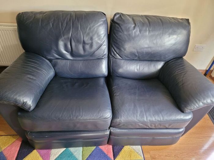 Leather Recliner - 2 seater and 1 seater set