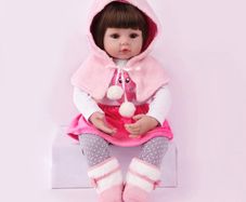 Reborn Doll 24 Inches/60 cm Realistic Soft Silicone Vinyl Lifelike Cute Newborn Reborn Baby Dolls Boy Girl Toys (FREE POSTAGE)