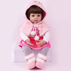 Reborn Doll 24 Inches/60 cm Realistic Soft Silicone Vinyl Lifelike Cute Newborn Reborn Baby Dolls Boy Girl Toys (FREE POSTAGE)