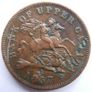 One Penny 1857 token Bank of Upper Canada Image 3