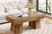 120 cm Coffee Table Made of Wood Coffee Table, Sofa Table with Thick Frame