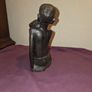 Vintage hand carved African Ebony wood Statue Image 5