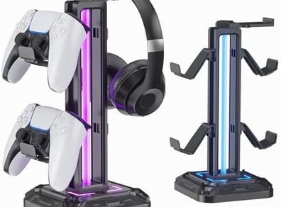 headset Stand with 9 Light Modes