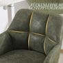 Office Chair PU Leather 360 Rotatable Height Adjustable Green Image 6