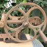 Antique Chicago USA gear wheel sharpener,antique blade grinder,scythe sharpener,sickle blade sharpener,rustic farm implement,barn decor,rustic decor (still works) Image 2