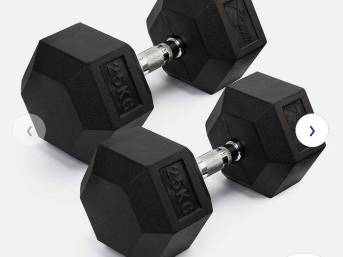 25kg hex dumbell