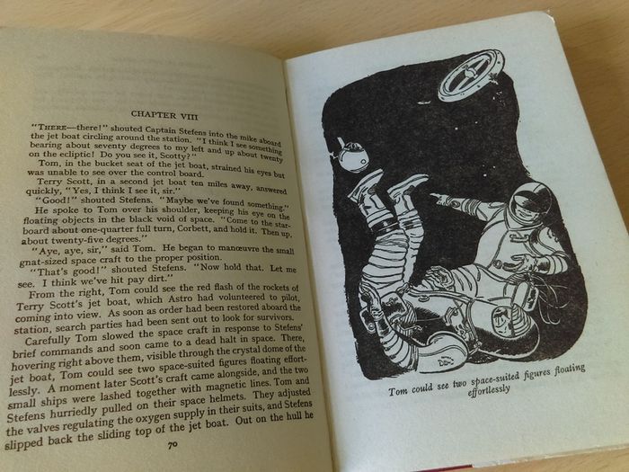 Tom Corbett Danger in Deep Space ! 1953 ! by Carey Rockwell, Illustrations by Louis Glanzman !