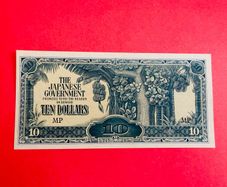 Japanese  Invasion  Money  MALAYA  10 DOLLARS  WORLD WAR 11 ( Uncirculated )
