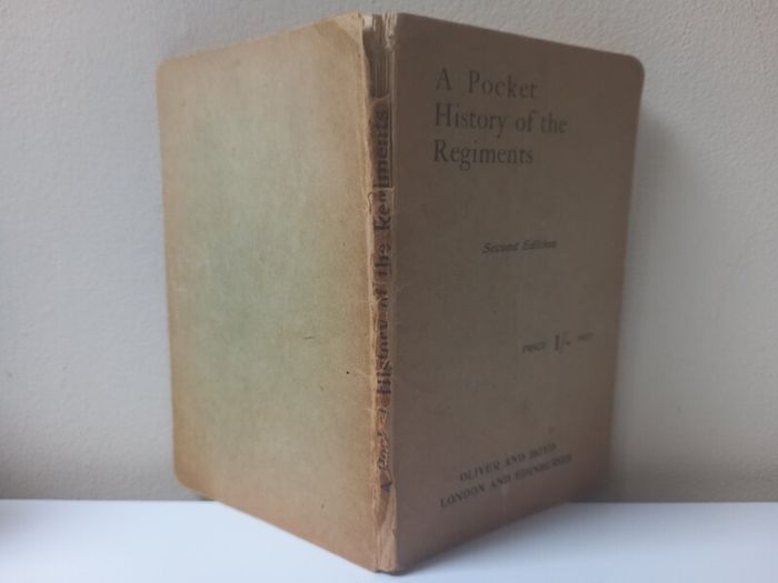 SALE!  A Pocket History Of The Regiments by Lieutenant Charles Lamb, 2nd edition, 1917
