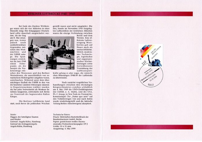 1999 Bundes Republic Deutschland (Germany) Federal Annual Stamp EFT Collection with 42 images of contents