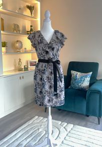 Ladies Floral Knee Length Dress from A wear