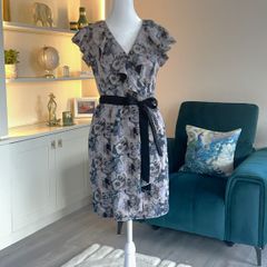 Ladies Floral Knee Length Dress from A wear