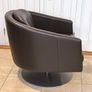 Original Natuzzi Italia "Liu" Leather Swivel Armchair - Excellent Condition Image 5