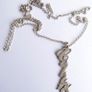 CELINE 925 Sterling Silver Name Necklace Image 10