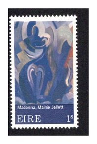 1970 Ireland Contemporary Irish Art : Painting by Manie Jellet Commemorative Stamp Mint Never Hinged (MNH)
