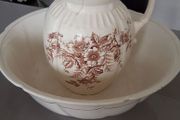 Large Edwardian Wash Bowl and Water Jug