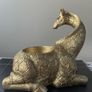 Gold Giraffe Shelf Decor - Plant Pot or Candle Holder Image 2